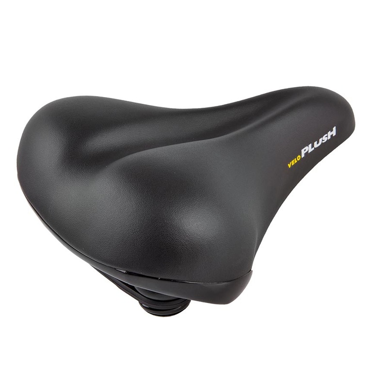 Velo Elasto D2 Plush Comfort Saddle 264 x 220mm 854g Black