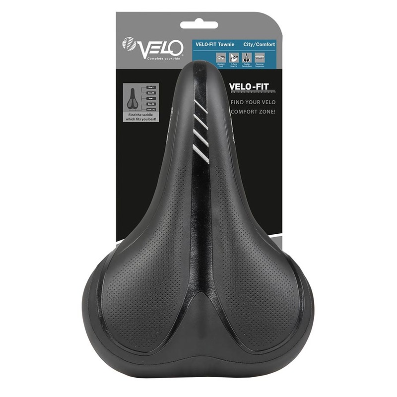Velo Fit B-Town Saddle 263 x 216mm 719g Black