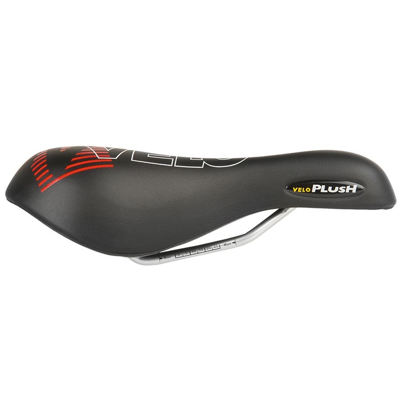 Velo Plush Gel D1 Saddle 254 x 173mm 452g Black