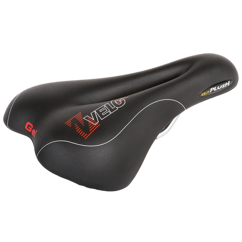Velo Plush Gel D2 Saddle 267 x 168mm 494g Black