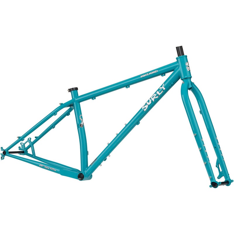 Surly Karate Monkey Frameset - 27.5" Steel Lost at Sea Blue X-Large