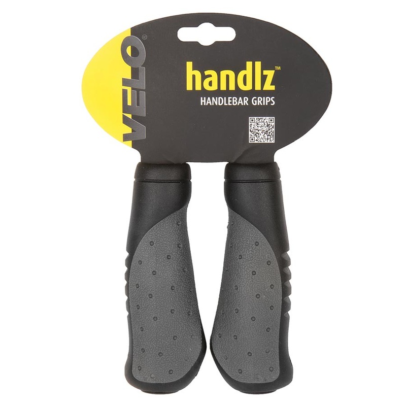Velo Handlz D2 Ergo Grips 135mm Black/Grey