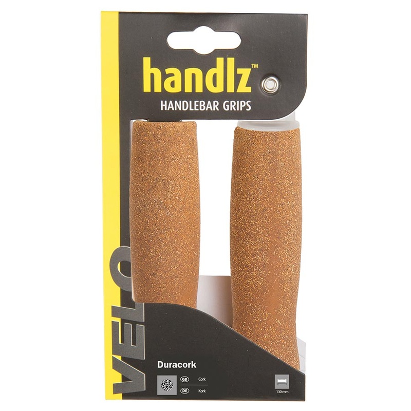 Velo Handlz Duracork Grips 130mm Brown