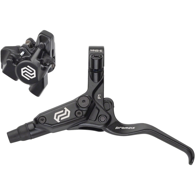 Promax F1 / DSK-927 Disc Brake and Lever - Front Hydraulic Flat Mount Black