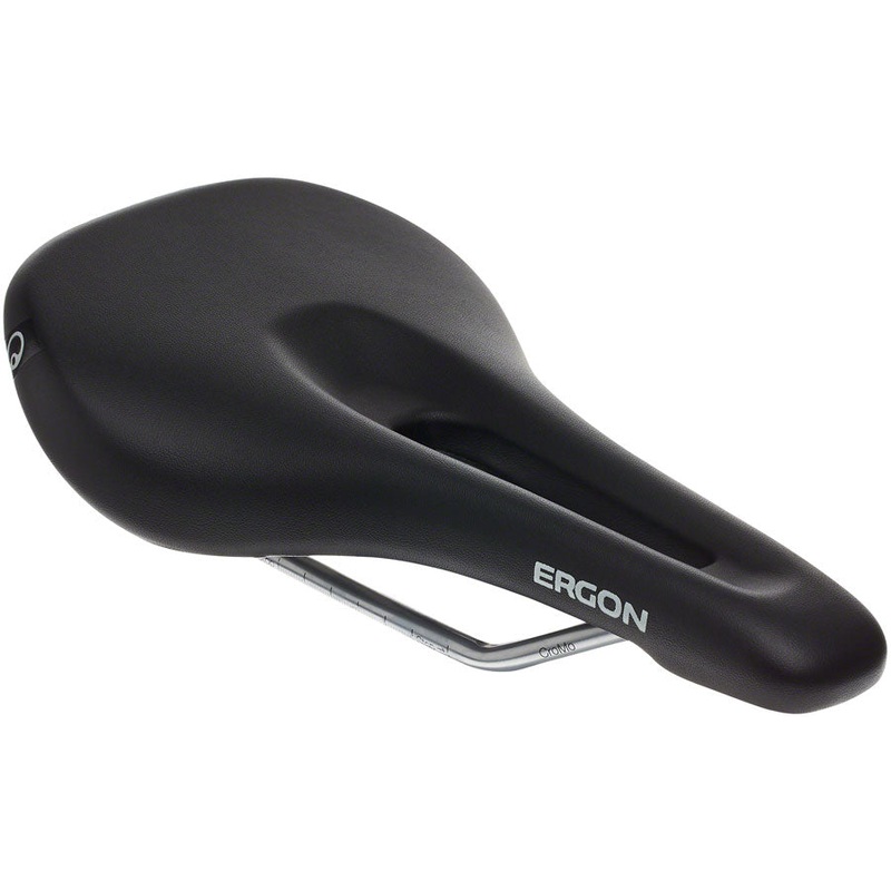 Ergon SM Saddle - Chromoly Black Womens Small/Medium