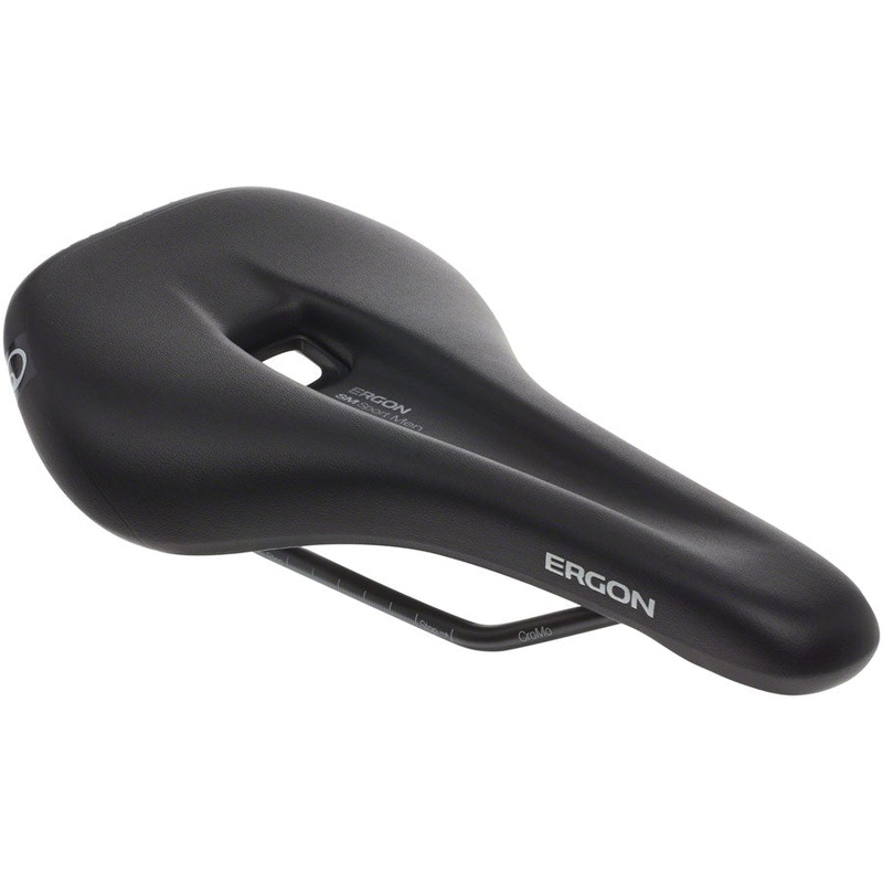 Ergon SM Sport Saddle - Chromoly Black Mens Medium/Large