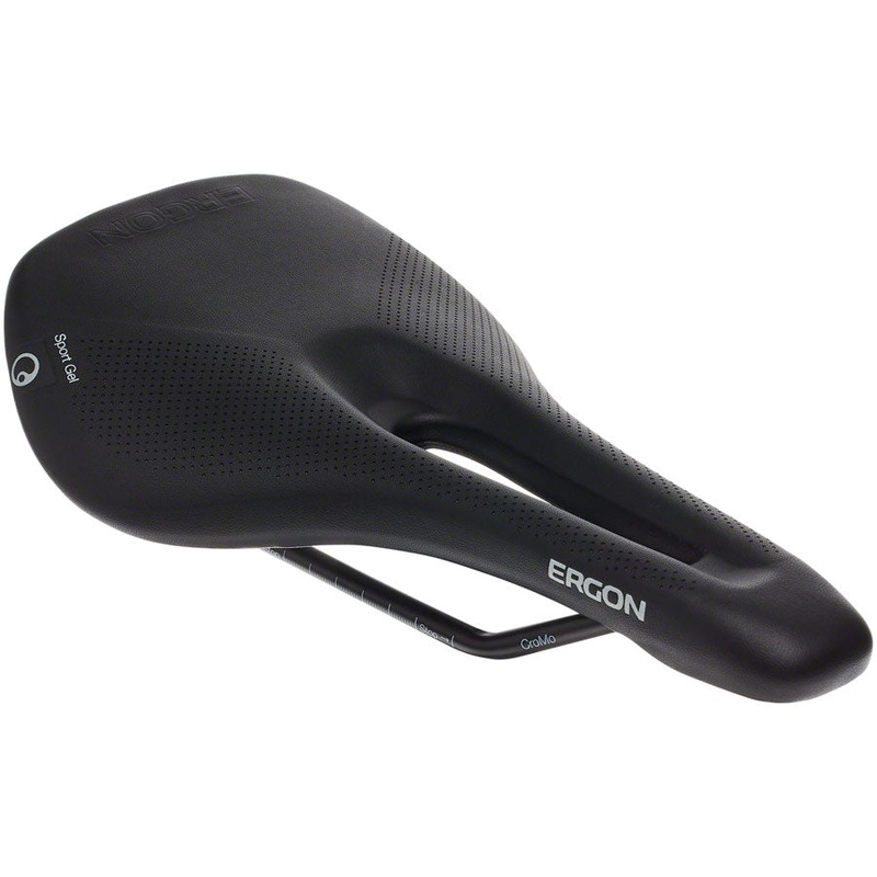 Ergon SR Sport Gel Saddle and Tape - Chromoly Black Womens Medium/Large