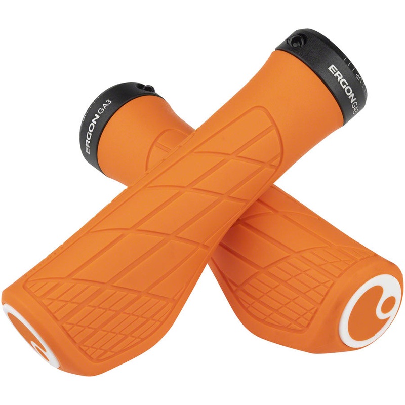 Ergon GA3 Grips - Juicy Orange Lock-On Small