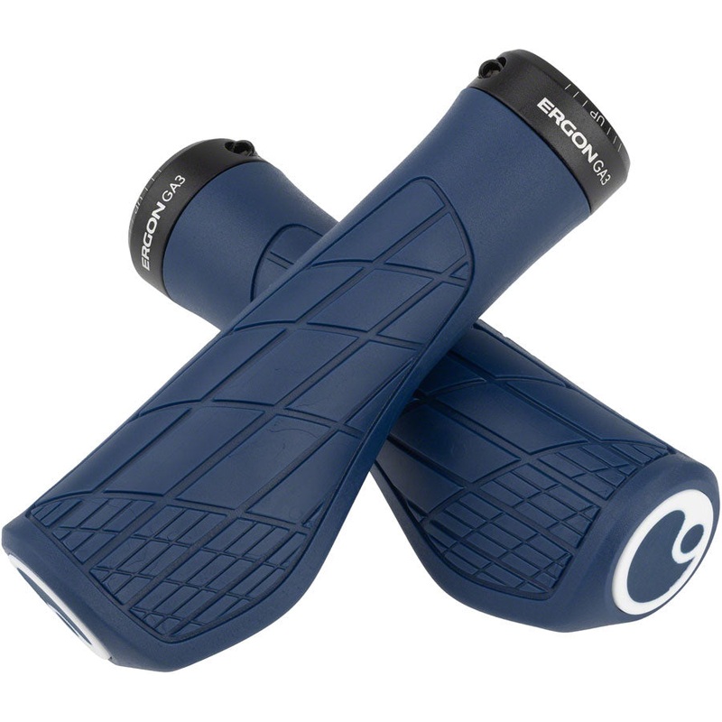 Ergon GA3 Grips - Nightride Blue Lock-On Large