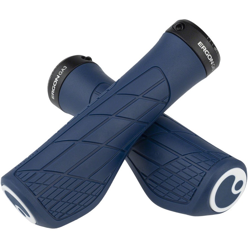 Ergon GA3 Grips - Nightride Blue Lock-On Small