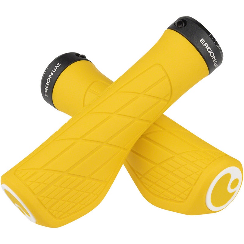 Ergon GA3 Grips - Yellow Mellow Lock-On Small