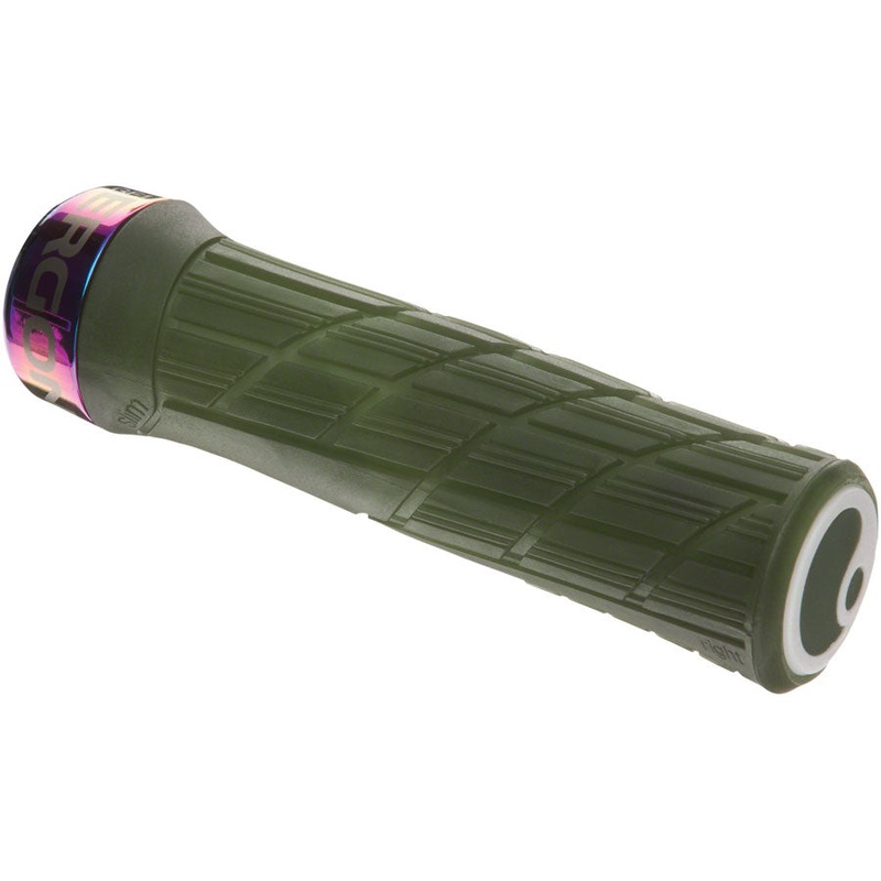 Ergon GE1 Evo Factory Slim Grips - Frozen Moss/Oil Slick Lock-On