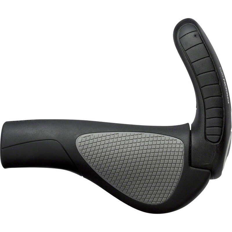 Ergon GP3 Grips - Black/Gray Lock-On Large