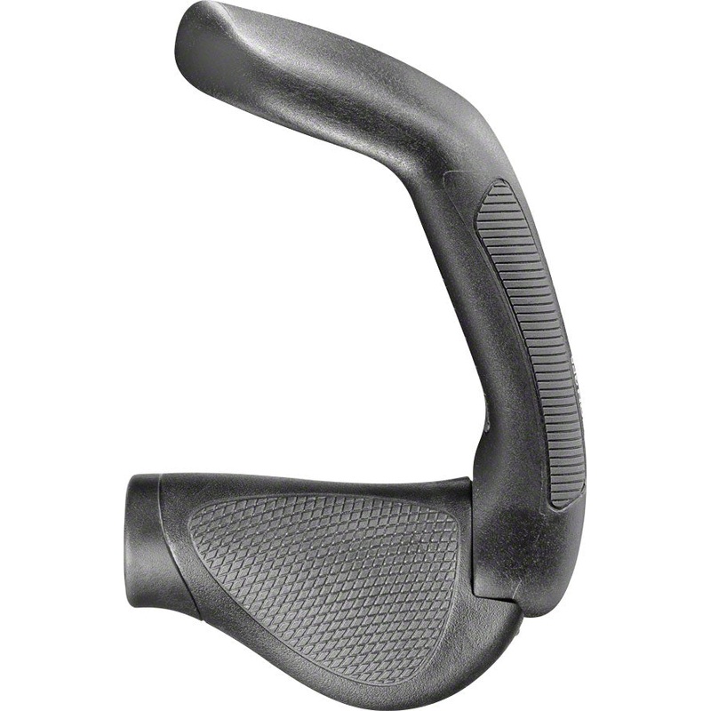 Ergon GP5 Grips - Lock-On Twistshift Large Black/Gray