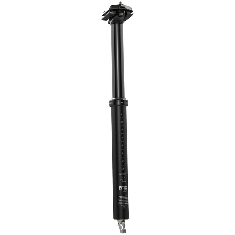 FOX Transfer Performance Elite Dropper Seatpost - 31.6 mm 180 mm Internal Routing Anodized BLK
