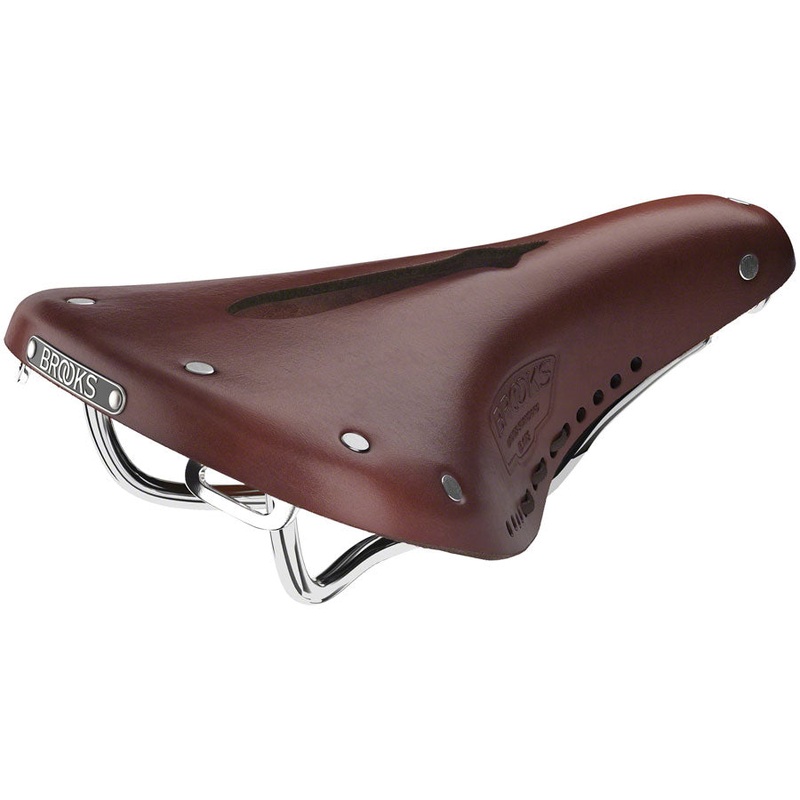 Brooks B17 Carved Saddle - Steel Antique Brown