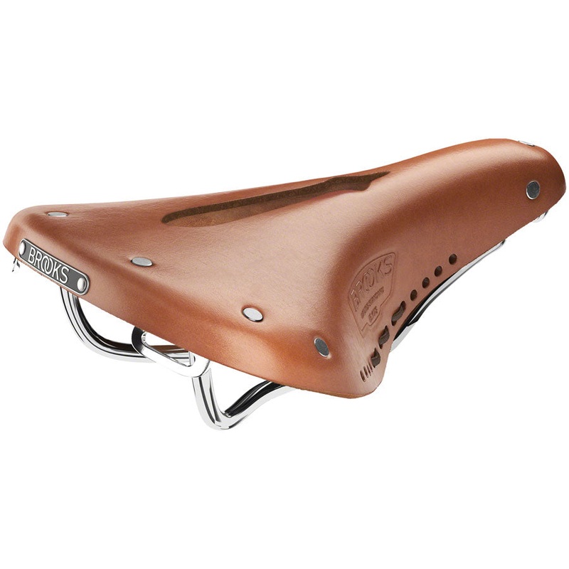 Brooks B17 Carved Saddle - Steel Honey