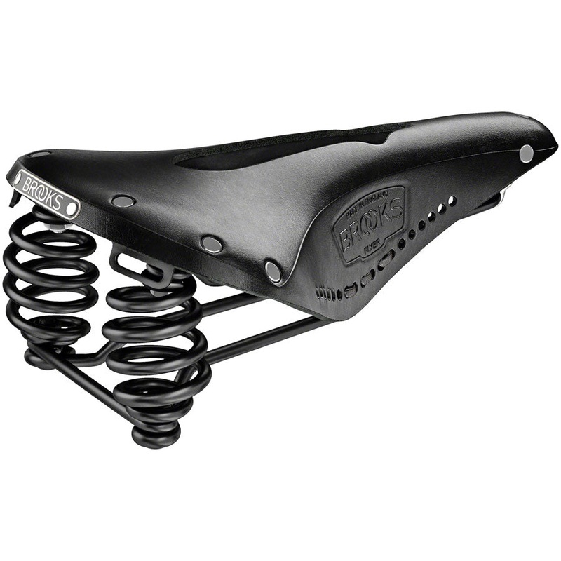 Brooks Flyer Saddle - Steel Carved Black