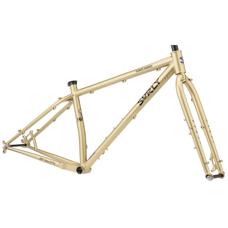 Surly Karate Monkey Frameset - 27.5" Steel Fools Gold X-Large