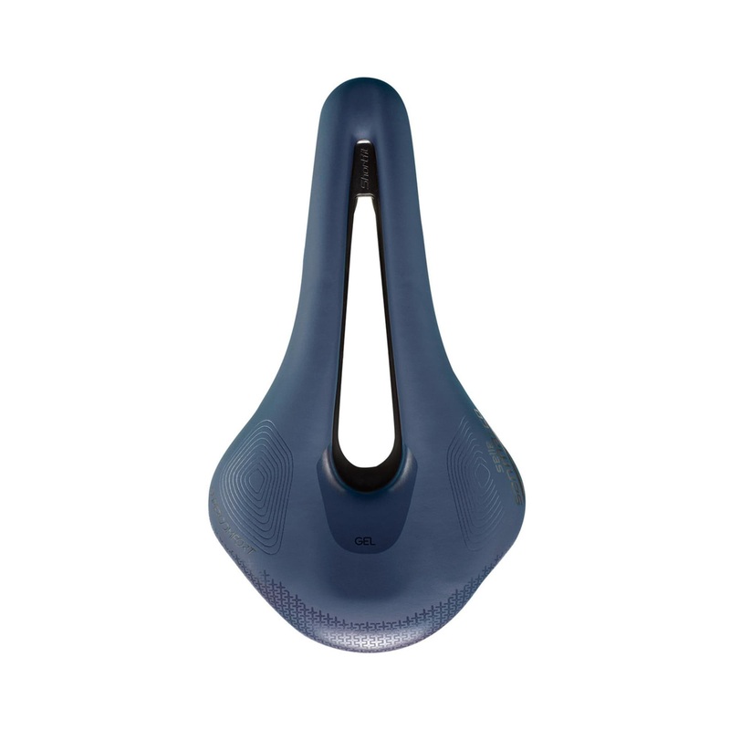 Selle San Marco Shortfit 2.0 Supercomfort Racing Saddle: Ocean Blue Narrow (S3)