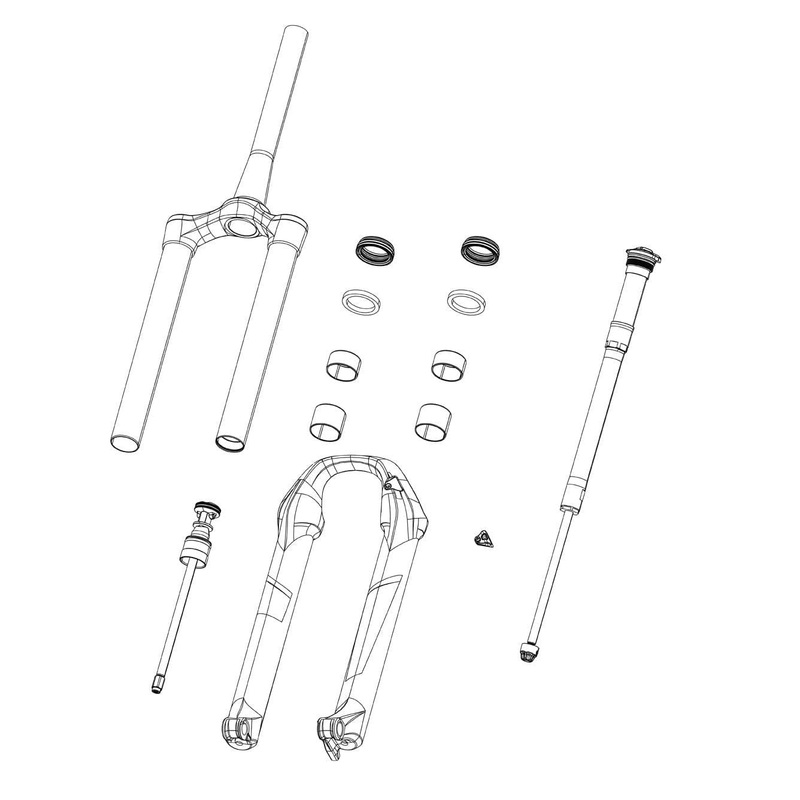 Rockshox Spare - Fork Compression Damper Knob Kit- Crown Race Day Damper (Includes Knob & Screw) - Rudy Ultimate A1 (2022) 2022: