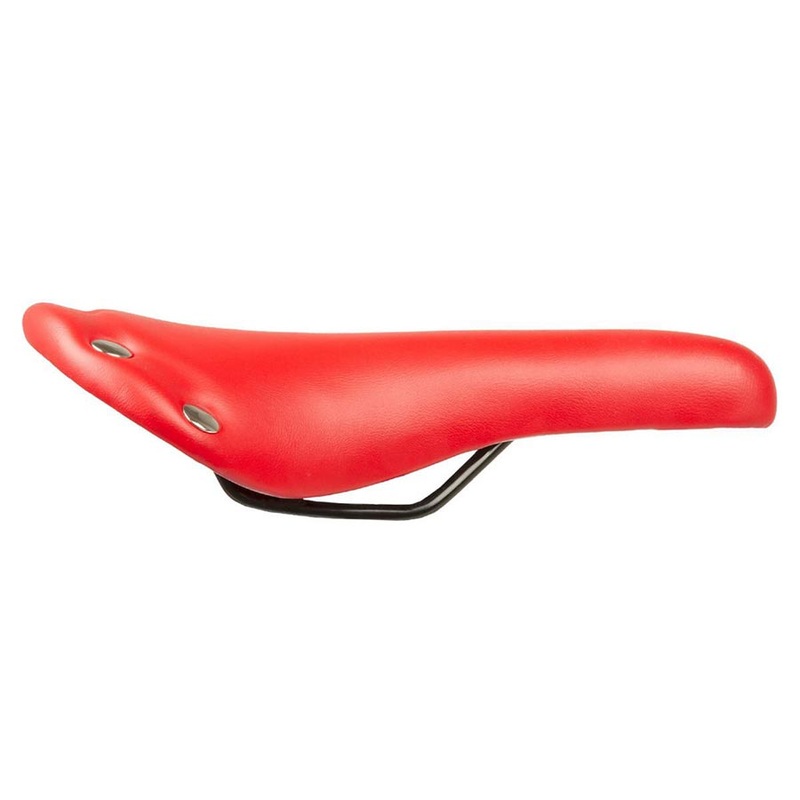 Ventura Rivets Saddle 278 x 150mm Unisex 297g Red